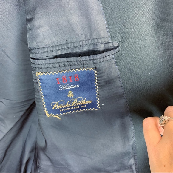 BROOKS BROTHERS 1818 Wool Madison Blazer Sportscoat 42R - Picture 4 of 6